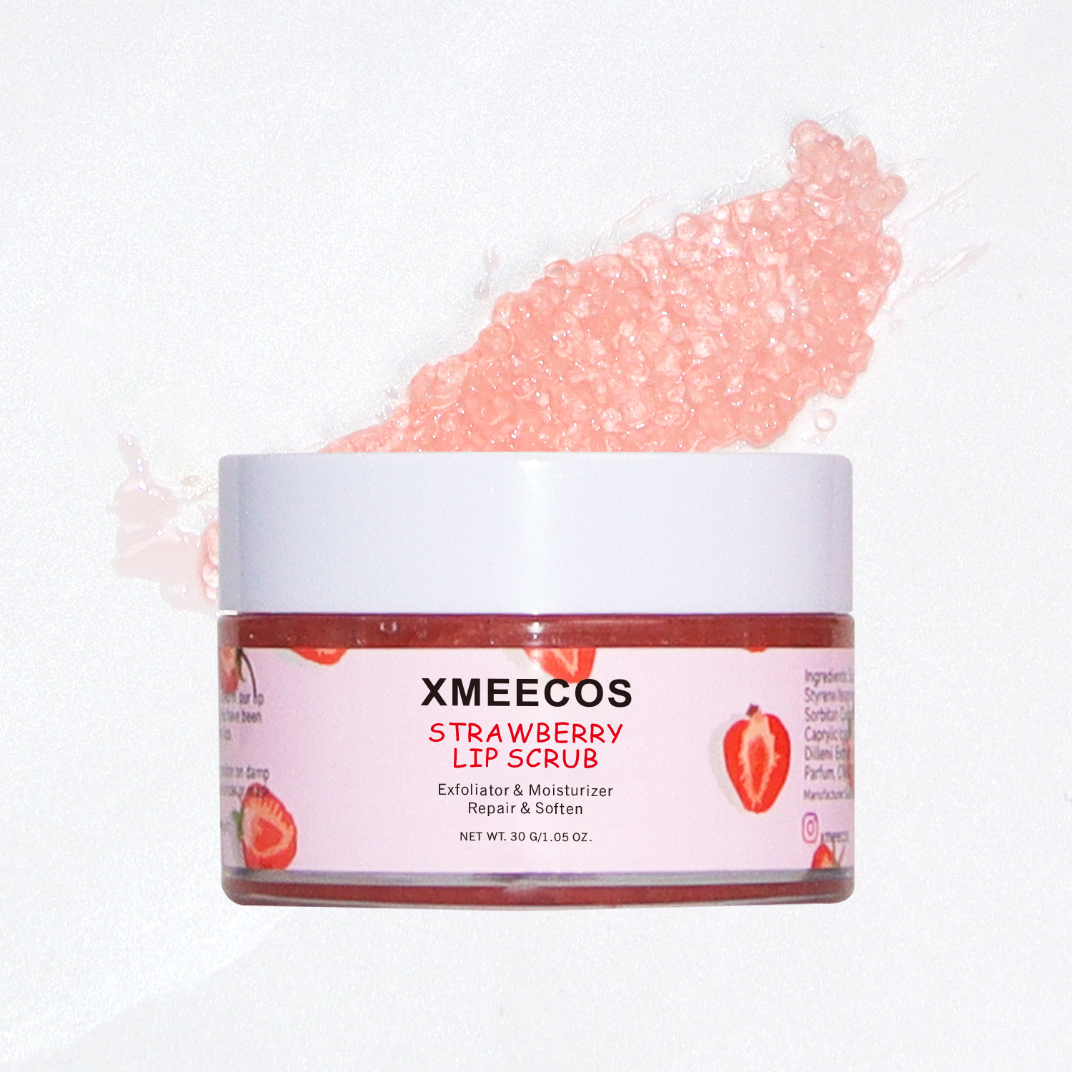Lightening Exfoliator Strawberry Sugar Lip Scrub