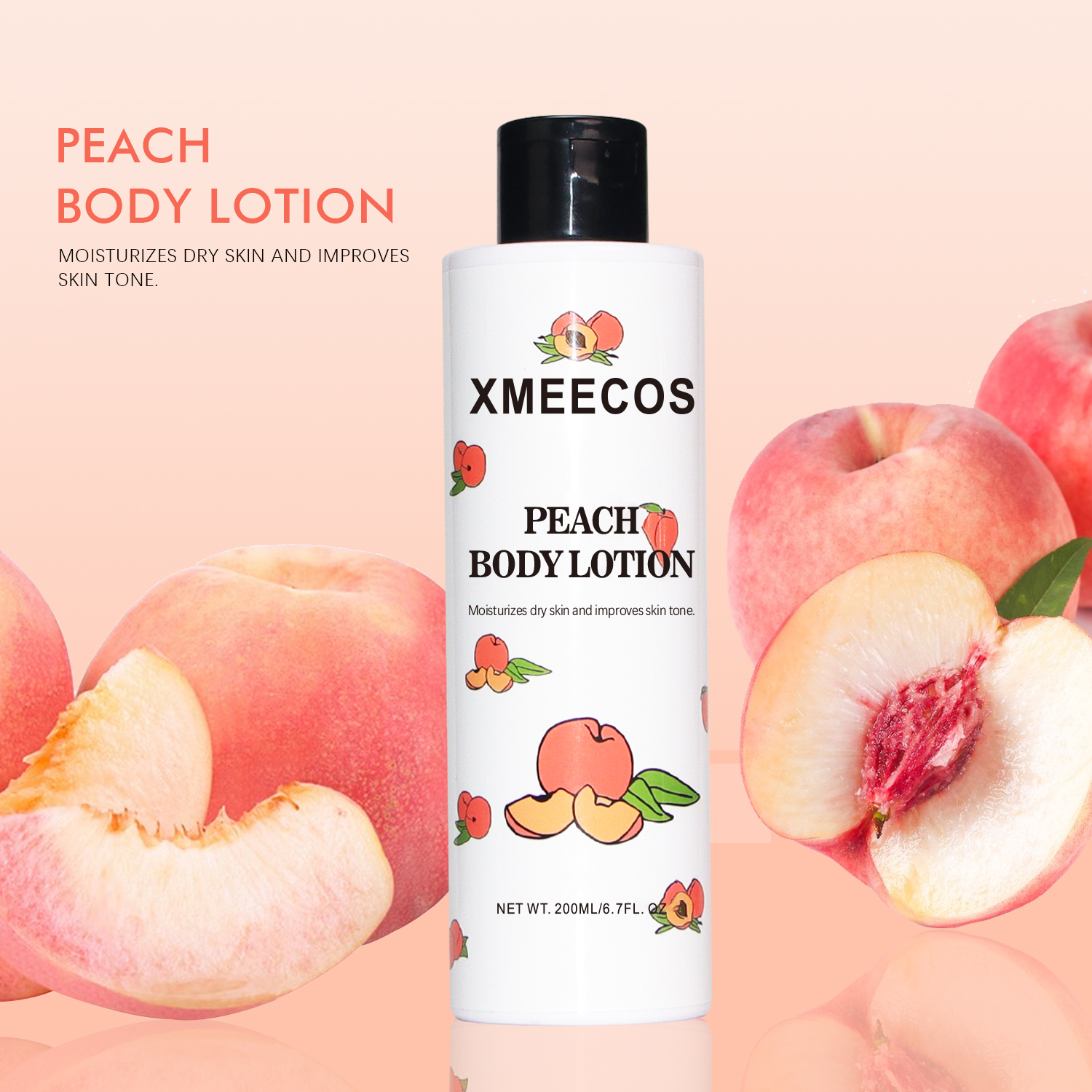 Body Lotion Private Brand Peach moisturizing whitening lotion