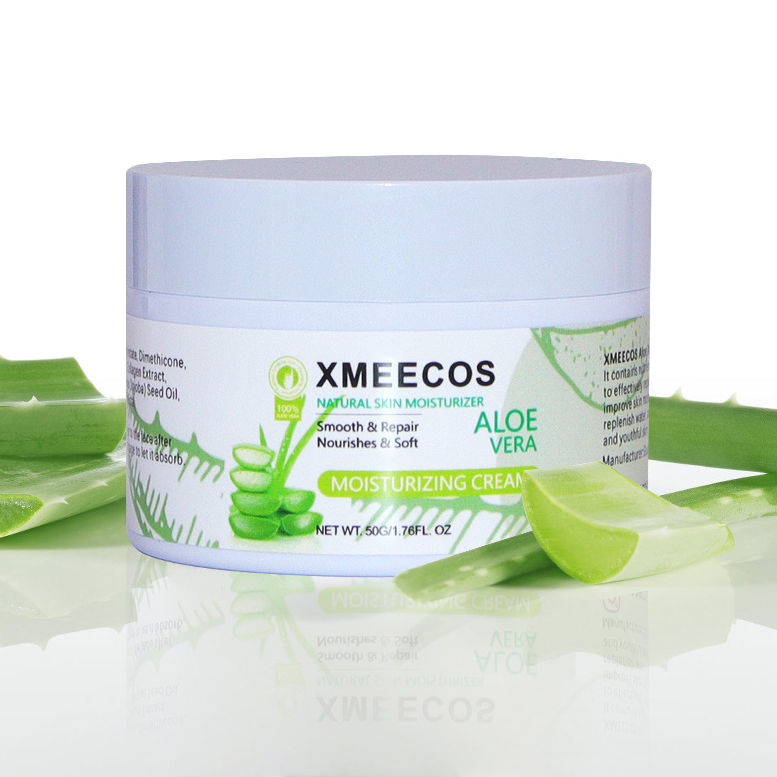 Natural Aloe Vera Moisturizer Facial Cream 