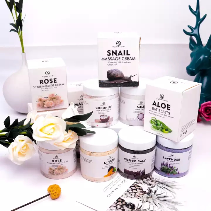 Ice Cream Rose Body Scrub Milk Himalayan Salt Exfoliating Exfoliator 