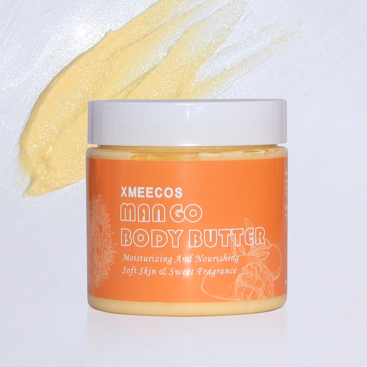 Moisturizing Hydrating Natural Mango Raw Organic Whipped Body Butter