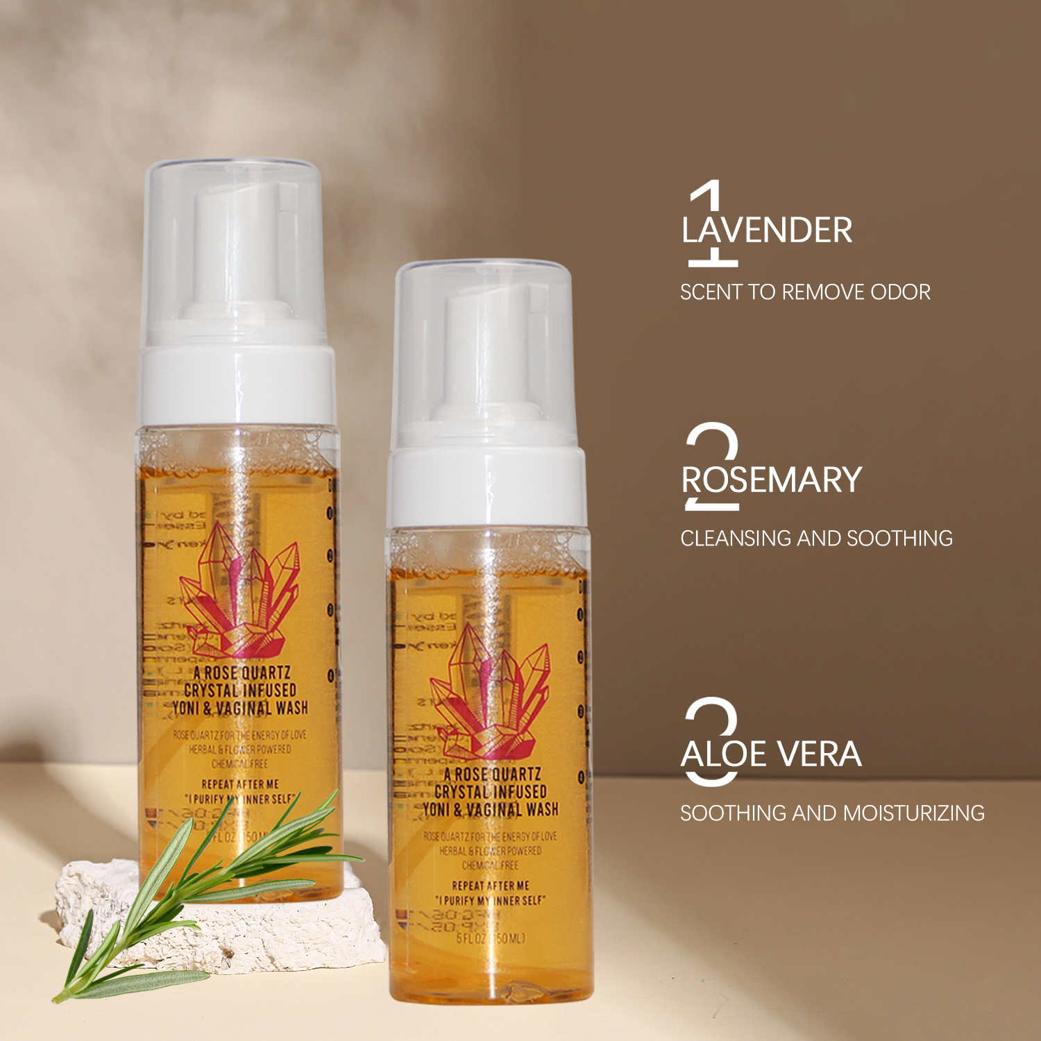 Rose Scent Crystal Infused Yoni Wash&Vaginal Wash