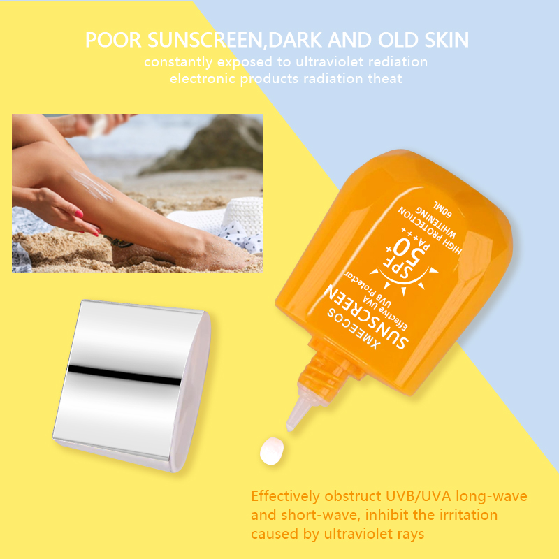 Organic Natural Sun Burn Face Sunscreen Spf 50 Cream for Face 