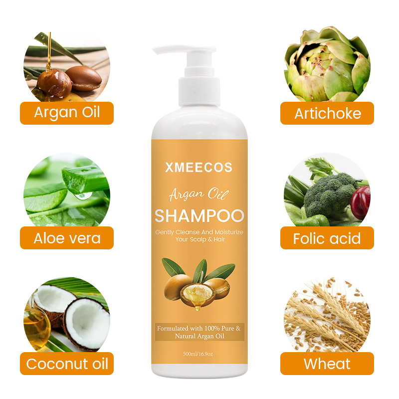 Argan Oil Soften Gently Clean Shine Hair Shampoo And Conditioner Hair Set