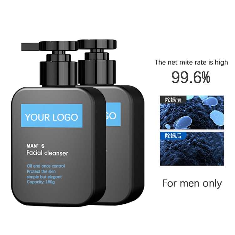 Men Facial Cleanser Foam Exfoliating Cleansing Pore Moisture Skin Care Washing Mousse Cleanser