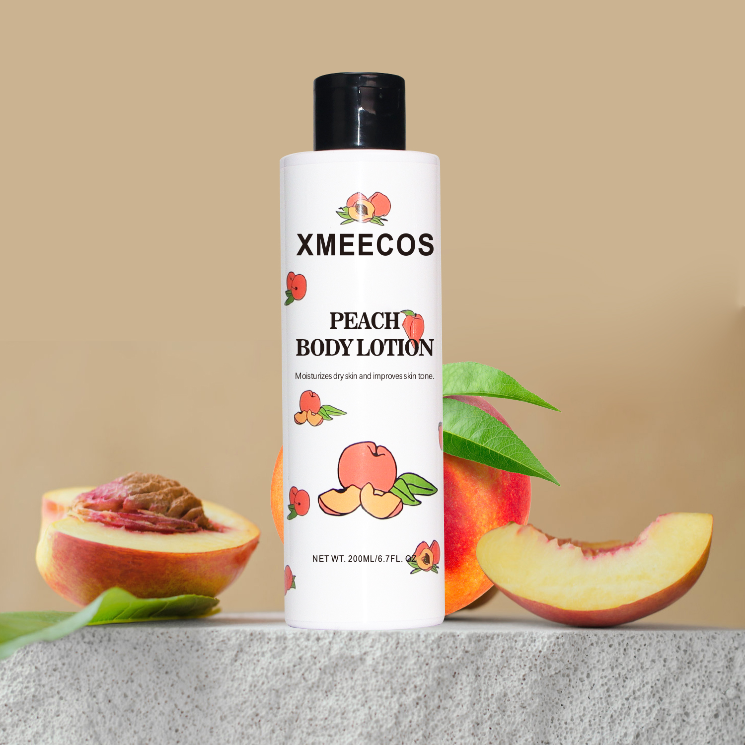 Body Lotion Private Brand Peach moisturizing whitening lotion