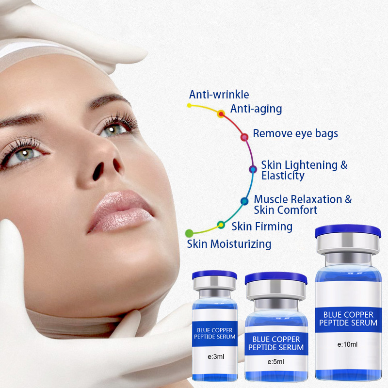 Anti-wrinkle Hyaluronic Acid Serum Face Blue Copper Peptide Serum