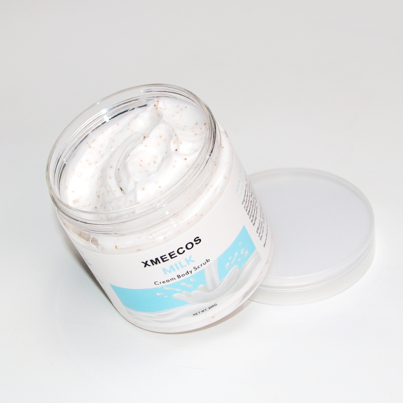 Vegan Cream Milk Skin Lightening Body Scrub