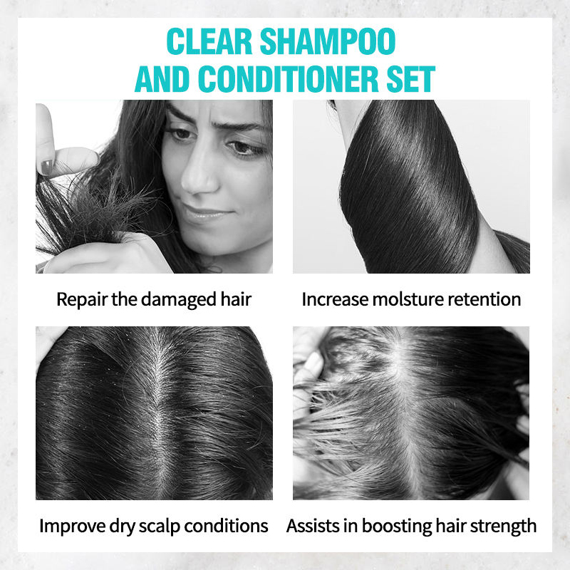 Natural Hair Care Set Hydrating Hair Shampoo And Conditioner