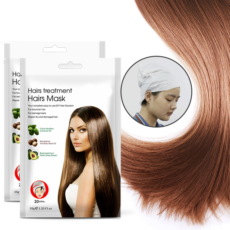 Argan Oil Treatment Hair Mask Cap for Damaged Hair
