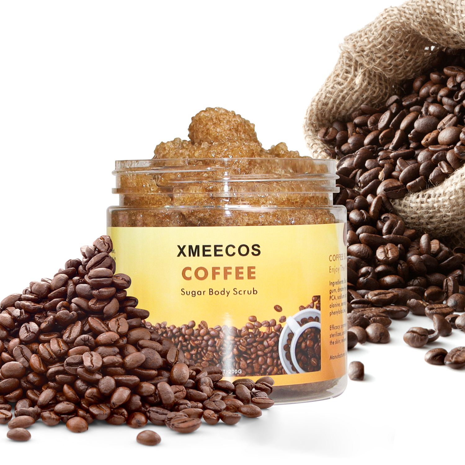 Factory Sell Vegan Exfoliating Sugar Coffee Body Scrub