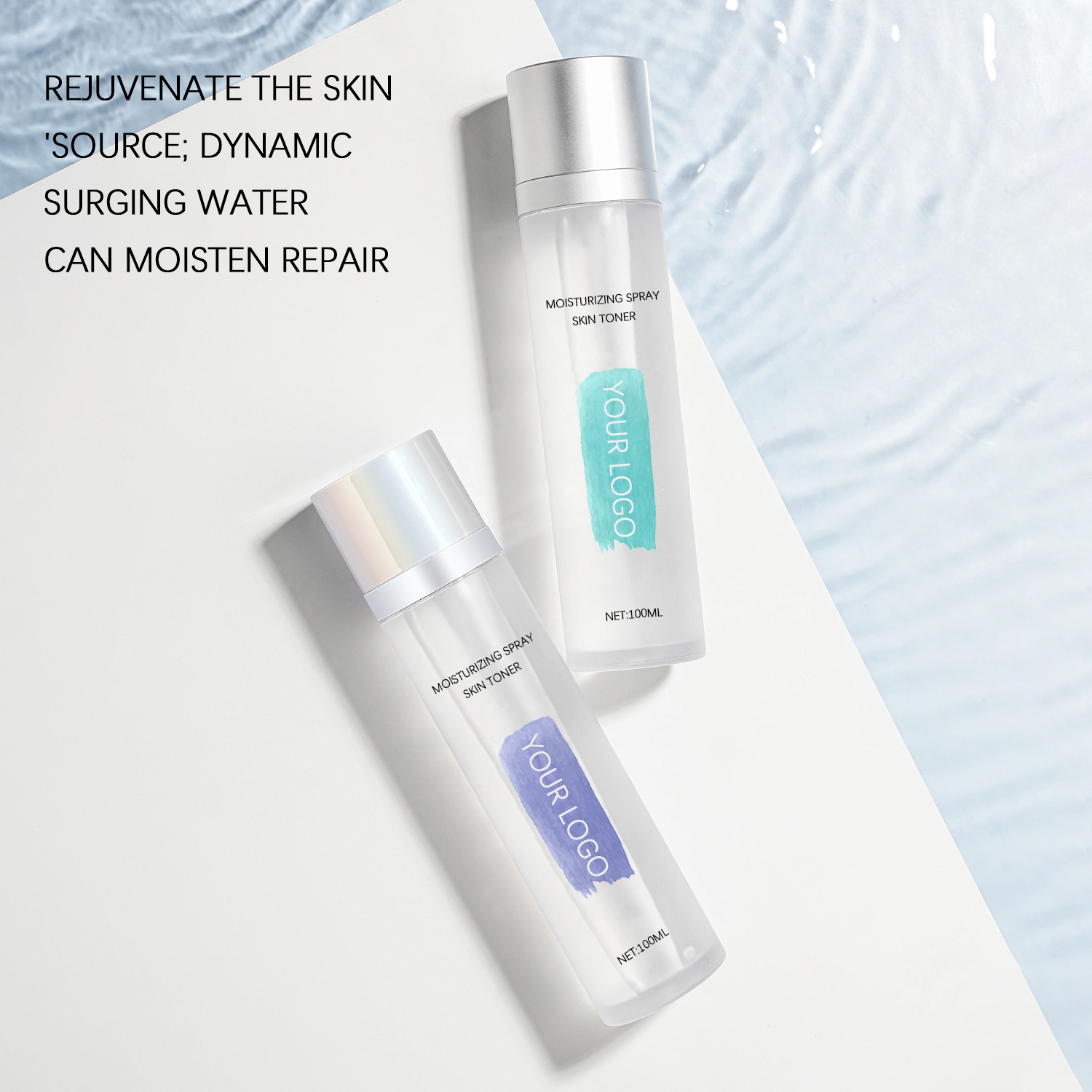Hyaluronic Acid Rose Extract Moisturizing Spray Water Toner 
