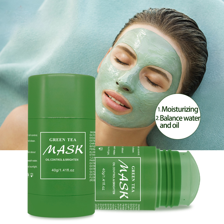  Natural Skin Repair Remove Organic Green Tea Clay Mask Stick