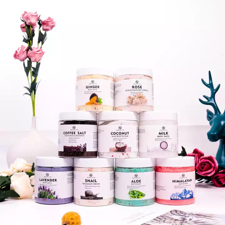 Ice Cream Rose Body Scrub Milk Himalayan Salt Exfoliating Exfoliator 