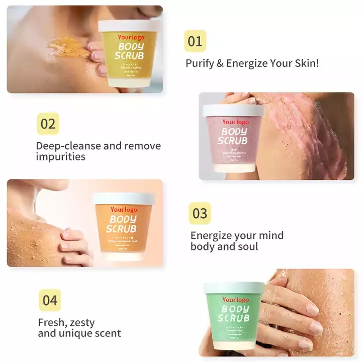 Natural Organic Vegan Turmeric Face Scrub Whitening Exfoliating