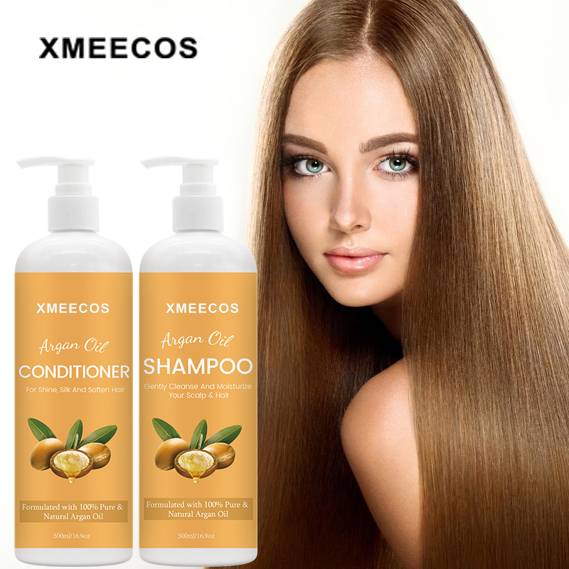Argan Oil Soften Gently Clean Shine Hair Shampoo And Conditioner Hair Set
