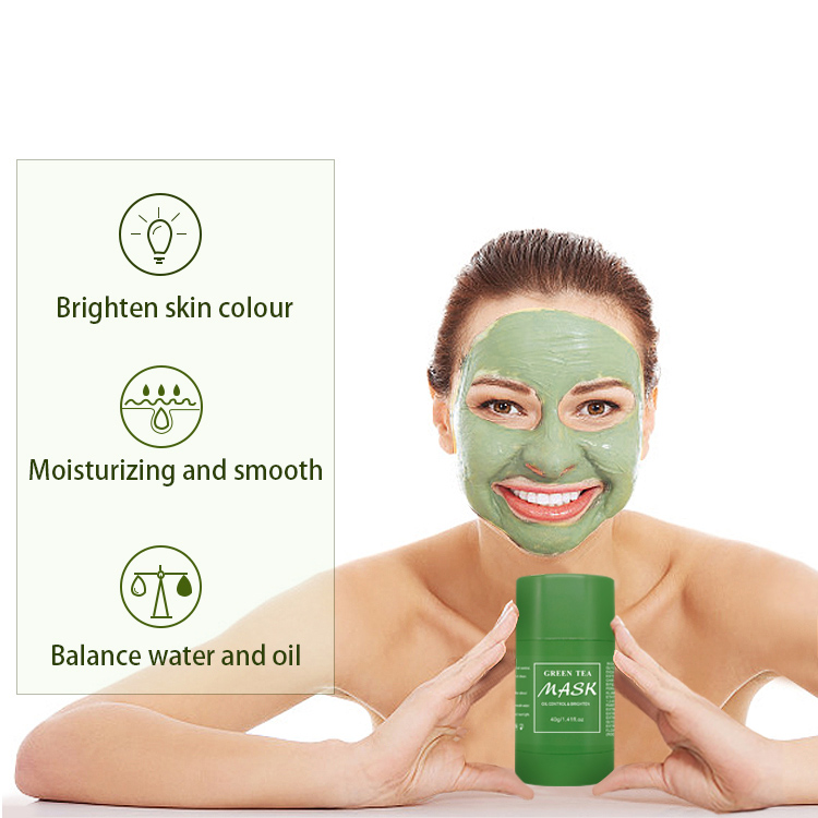  Natural Skin Repair Remove Organic Green Tea Clay Mask Stick