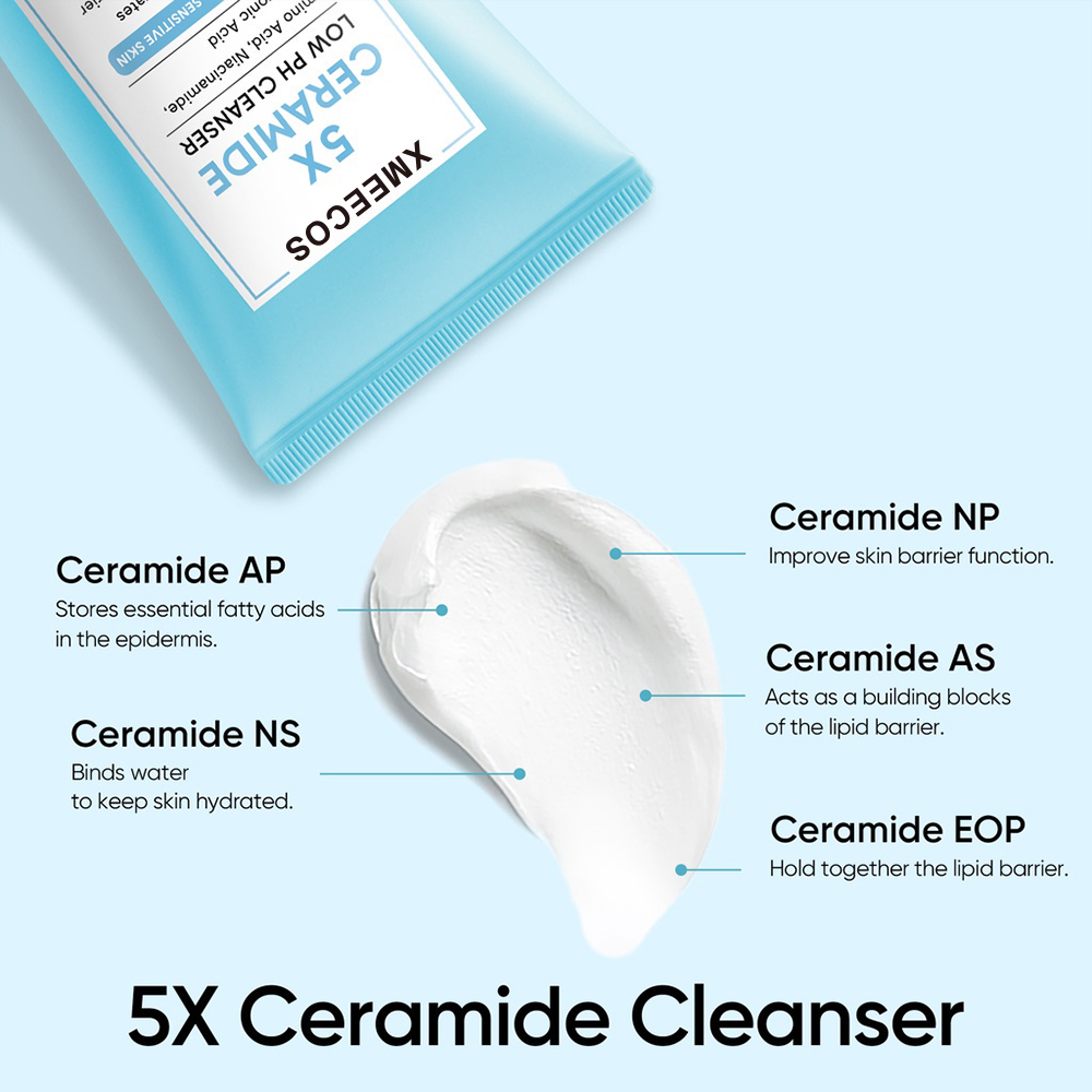 5X Ceramide Amino Acid Gentle Facial Wash Cleanser