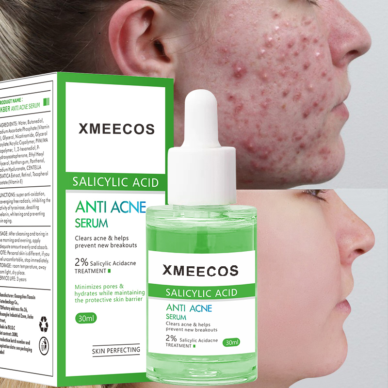 Hot Sale Oem High Quality Glycolic Acid Korea Facial Anti Acne Repair Skin Care Anti Acne Serum