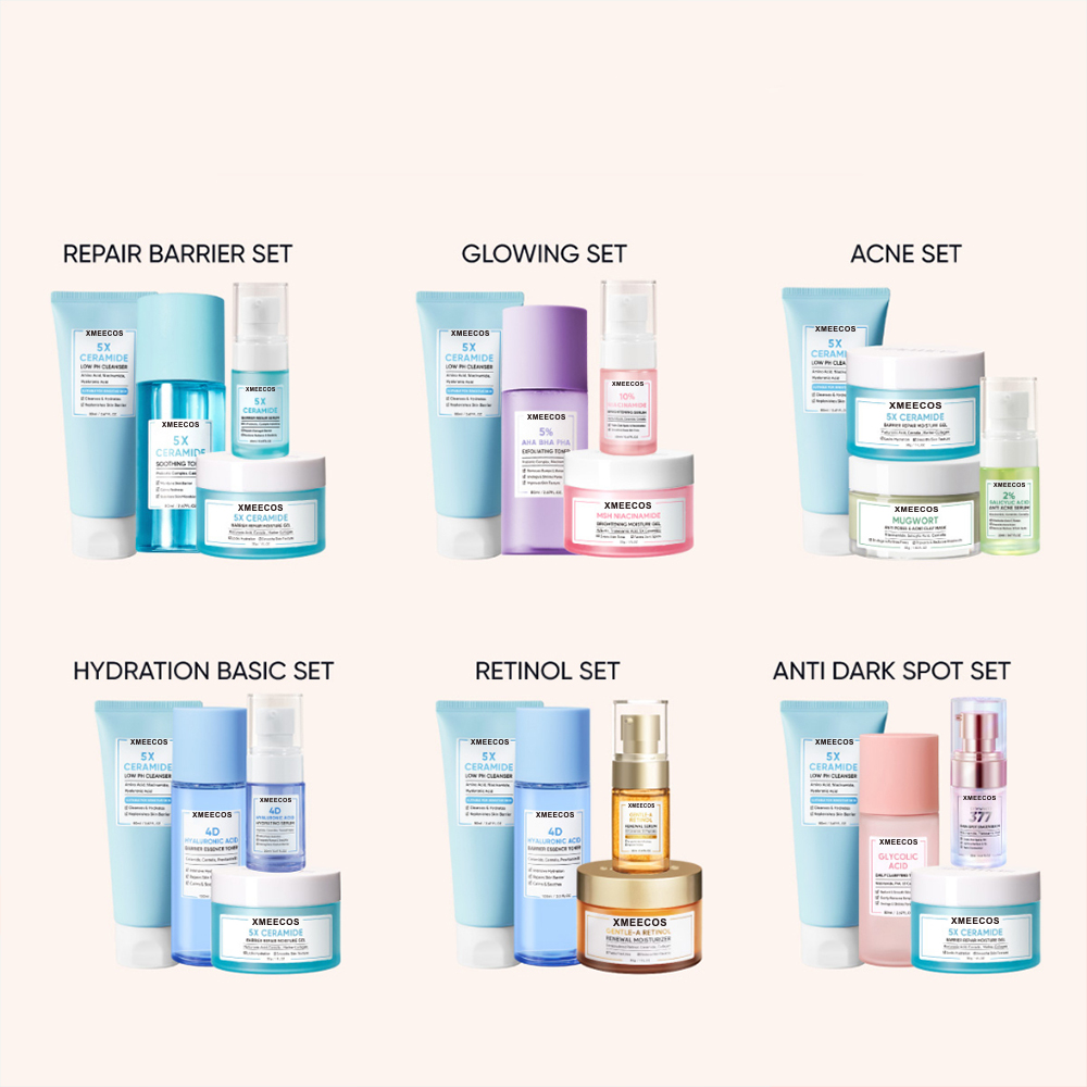 Organic Facial Set Anti Aging Repairing Skin Care Set