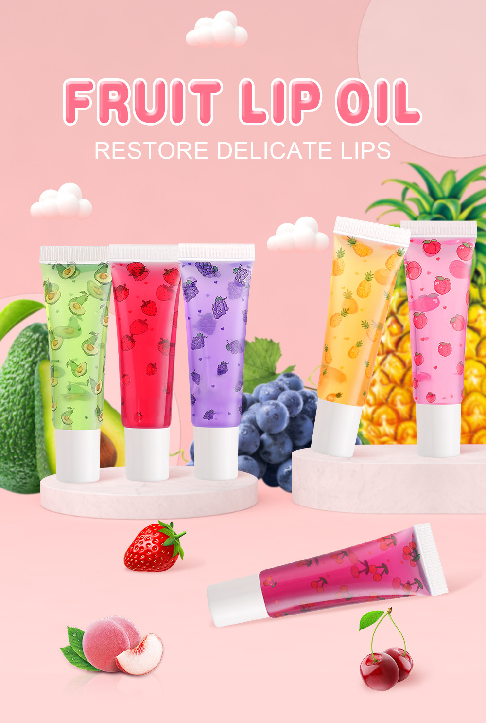 Lip Care Fruit Flavor Lip Oil Lip Mositurizier