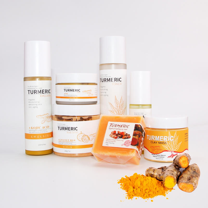 Organic Skin Care Set Anti Acne Whitening Turmeric Skin Set