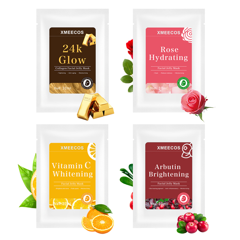 Factory Rose Face Mask Sheet Arbutin Natural 24k Gold Vitamin C Moisturizing Whitening Facial Mask