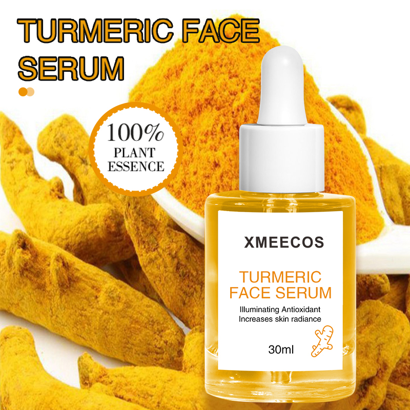 Private Label Oem Vegan Turmeric Brightening Skin Care Face Serum Whitening Vitamin C Face Serum