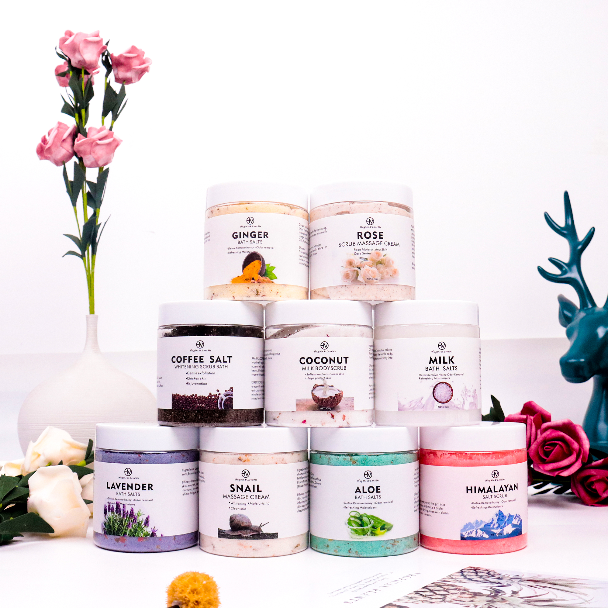 Body Care Whiten Exfoliating Salt Sugar Body Scrub