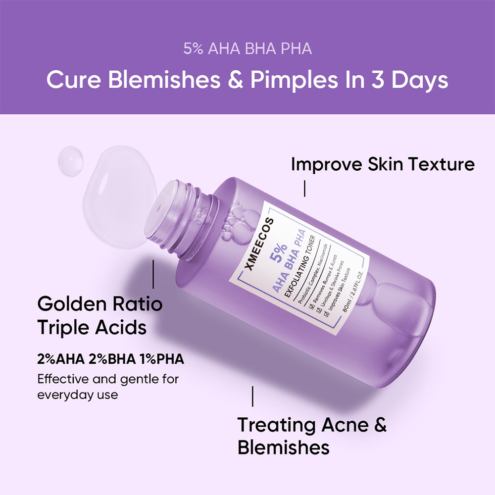 Repair Liquid Exfoliating Hydration Aha Bha Pha Face Toner