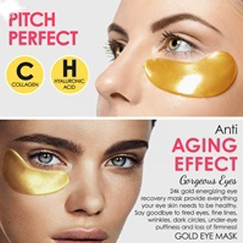 Under Eye Sleeping Mask Crystal Gel 24k Gold Collagen Eye Patches 