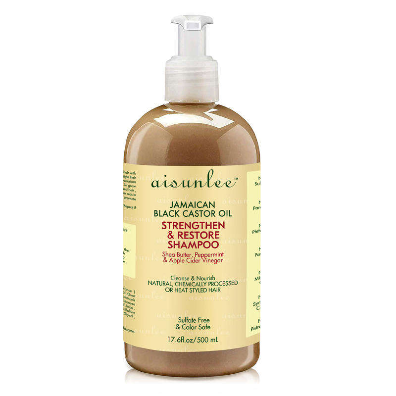Herbal Black Castor Oil Hair Care Set Shampoo And Conditioner Kits