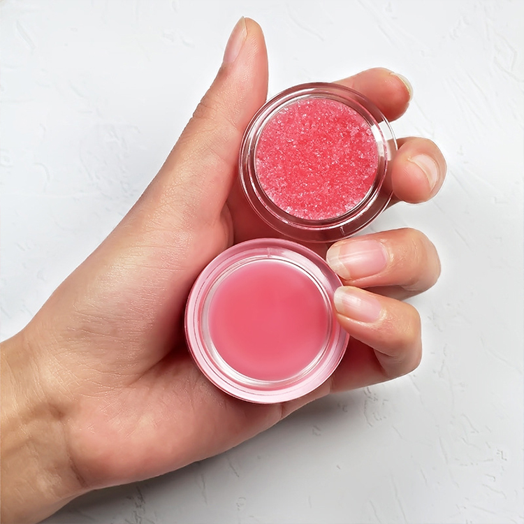 Lip Care 2 Set in One Fruit Extract Lip Scrub Lip Balm