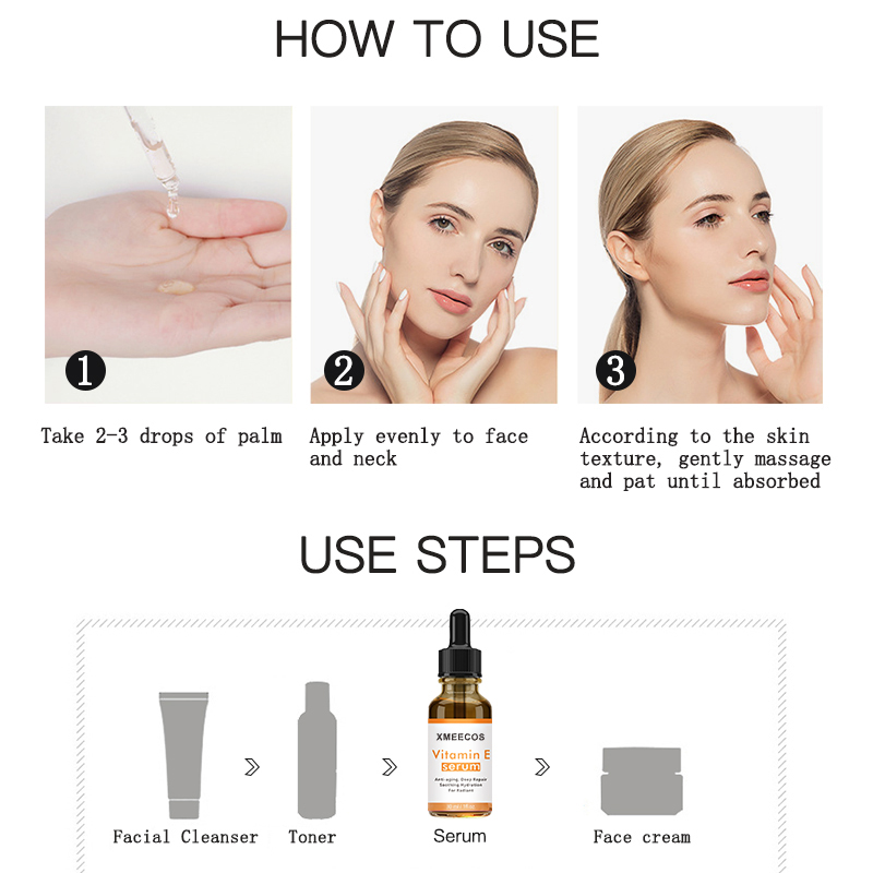Vitamin E Niacinamide Acid Arbutin Face Serum Skin Whitening Anti Aging VE Serum
