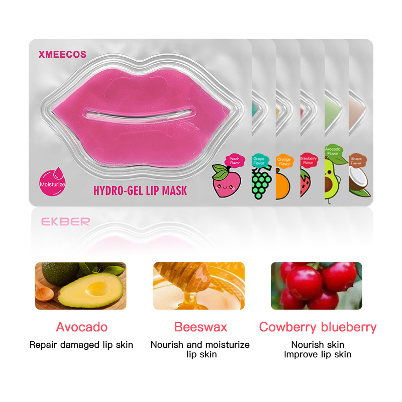 Fruit Brighten Pink Patch Plump Jelly Collagen Lip Mask