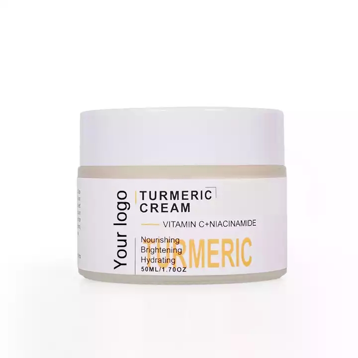 Custom Natural Organic Vegan Facial Cream Whitening Tumeric Skin Care