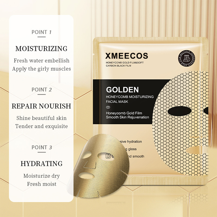 24K Golden Firm Honeycomb Smooth Skin Rejuvenation Facial Sheet Mask