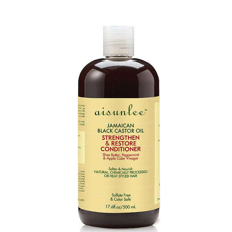Herbal Black Castor Oil Hair Care Set Shampoo And Conditioner Kits