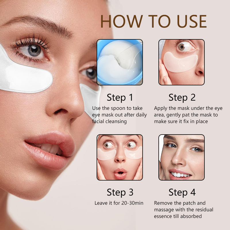 Custom Logo Coconut Collagen Jelly Eye Mask Eye Care