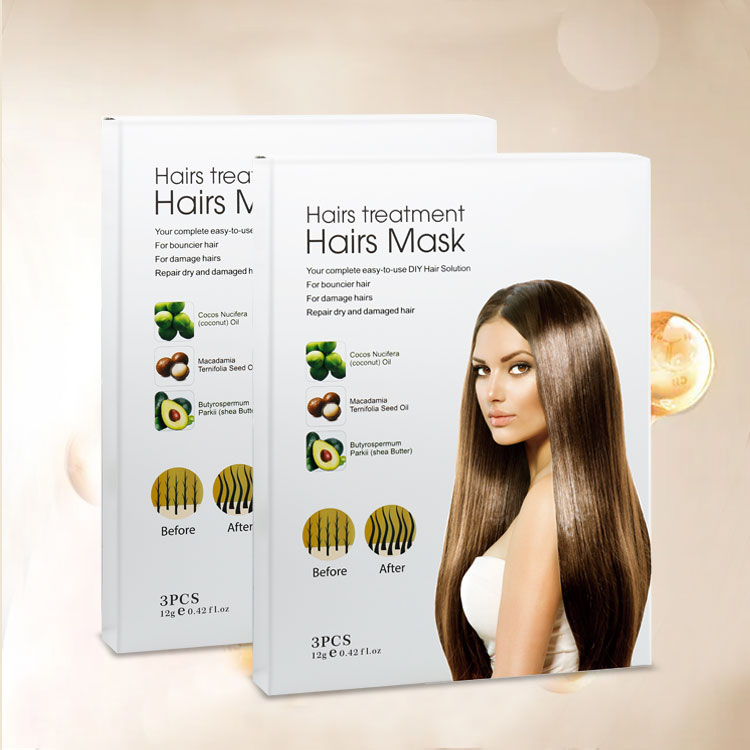 Salon Hair Care Products Shea Butter Organic Argan Oil Repair Damage Dry Frizz Restore Soft Smooth Hair Mask