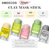 Private Label Blackheads Remover Deep Cleansing Face Clay Mask Rose Pink Turmeric Green Tea Dead Sea Mud Mask Stick