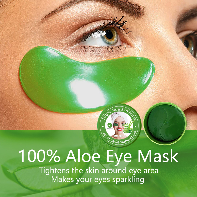 Aloe Vera Eye Mask Anti Eye Bags Gel Remove Dark Circle Collagen Crystal Eye Mask