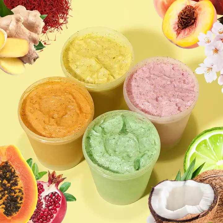 Natural Organic Vegan Turmeric Face Scrub Whitening Exfoliating