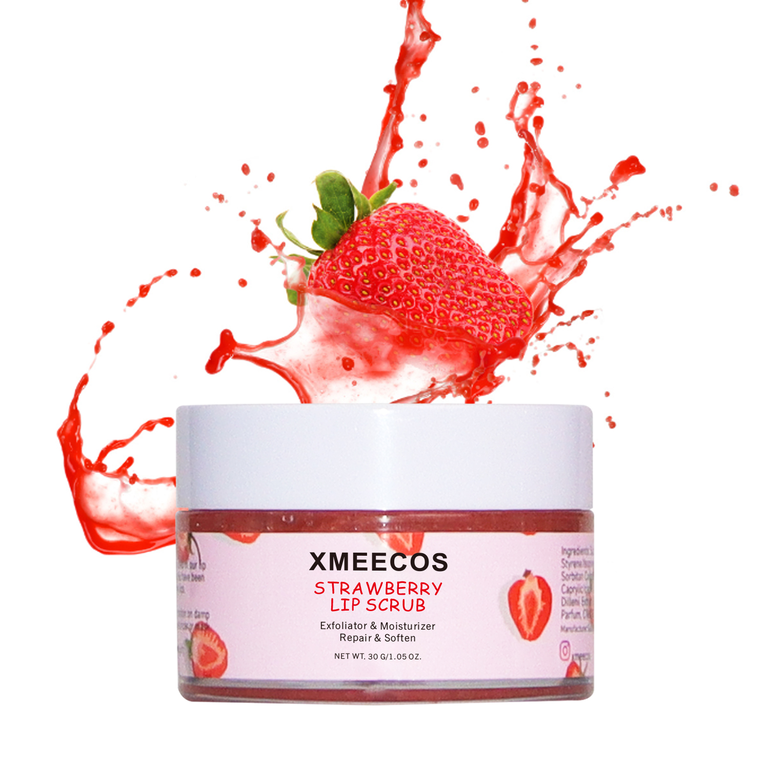 Lightening Exfoliator Strawberry Sugar Lip Scrub