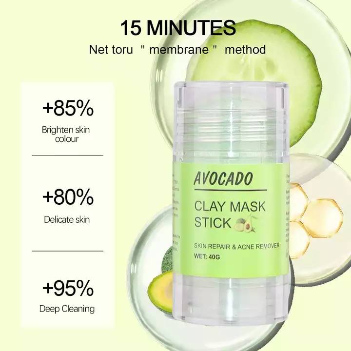 Deep Clean Face Tea Purifying Clay Musk Cleansing Green Mask Stick