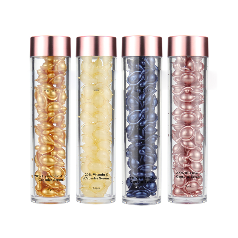 Face Serum Capsules Anti Aging For Skin Vitamin C Hyaluronic Acid Retinol Capsules Serum