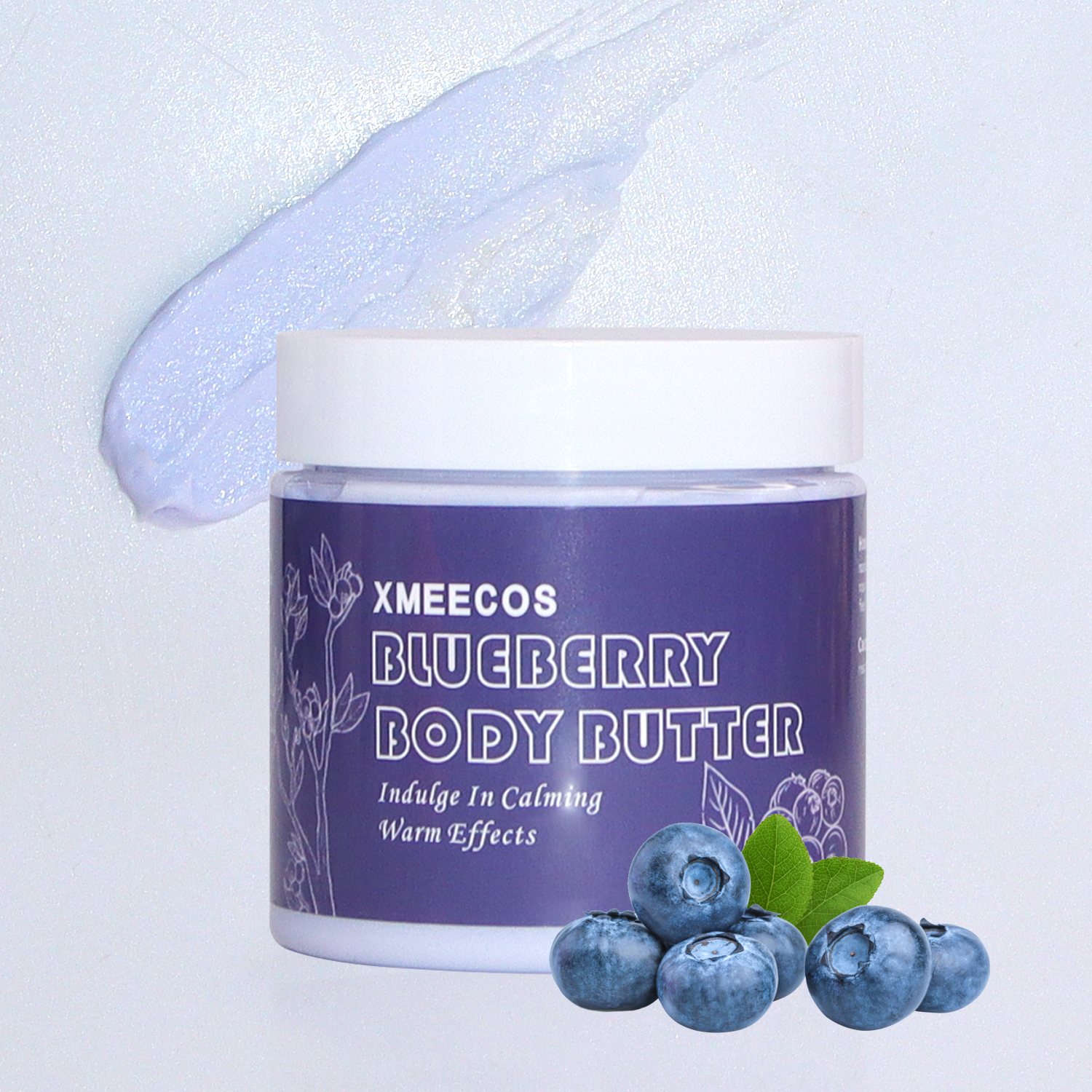 Private label natural organic blueberry body butter