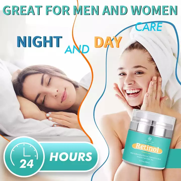 Organic Anti Aging Wrinkles 2.5 % Active Retinol Vitamin E Moisture Face Cream