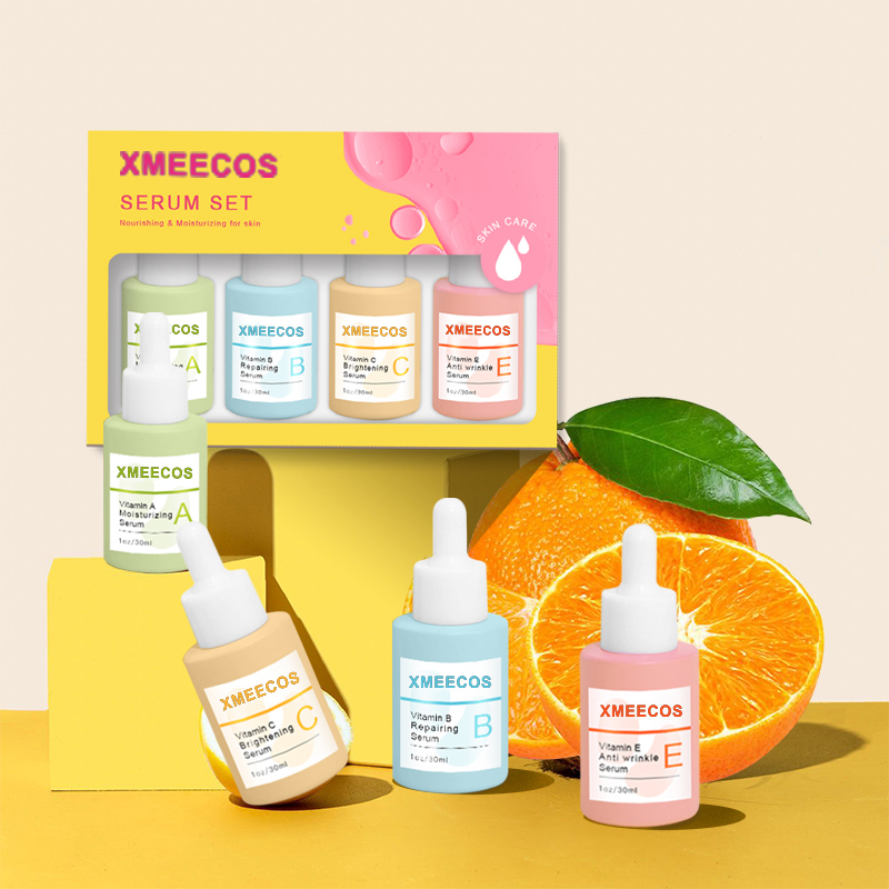 OEM/OBM VC Serum VA VB Face Skin Care Kit Facial Essence Whitening Moisturizing Repair Serum Set